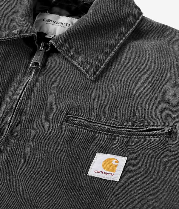 Carhartt WIP OG Detroit Cotton Bradenton Jacket (black grind wash)