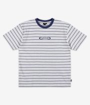 Antix Simplex Stria Organic T-Shirt (heather white navy)