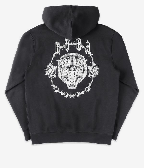 RVCA Benj Tiger Eyes Zip-Sweatshirt avec capuchon (black)
