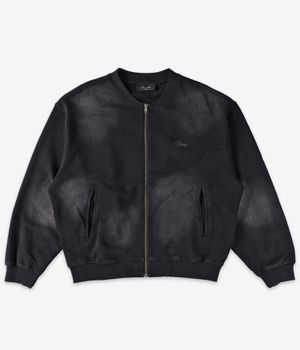 Dime Faded Fleece Bomber Jacket (black)