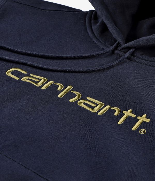 Carhartt WIP Basic Felpa Hoodie (deep night gentle green)
