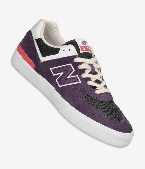 New Balance Numeric 574 vulc Schuh (plum brown white)