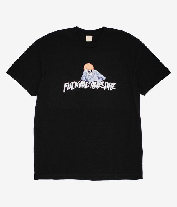 Fucking Awesome Aidan Painting Stamp Logo T-Shirt (black)