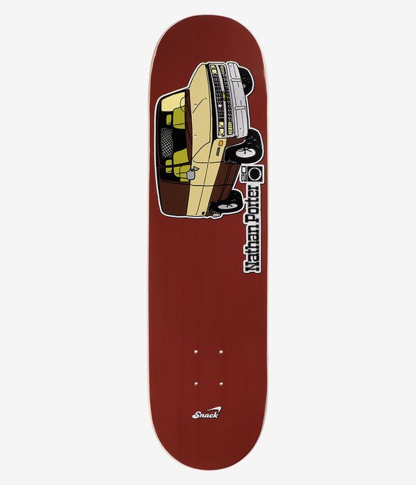 Snack Porter Whip 8" Skateboard Deck (brown)
