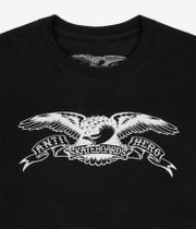 Anti Hero Basic Eagle T-Shirt (black white discharge)