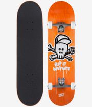 MOB Skull 8.125" Complete-Skateboard (orange)