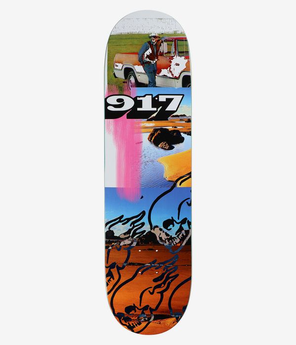 Call Me 917 Art School Skull 8.38" Planche de skateboard (multi)