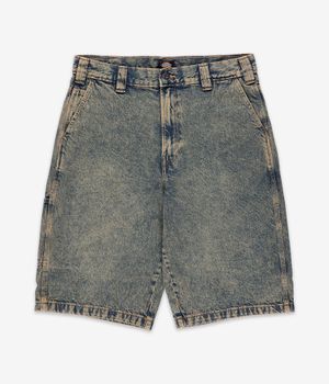 Dickies Madison Denim Shorts (yellow fade indigo)