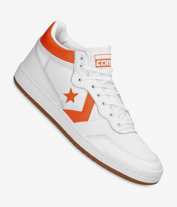 Converse CONS Fastbreak Pro Leather Shoes (white orange white)