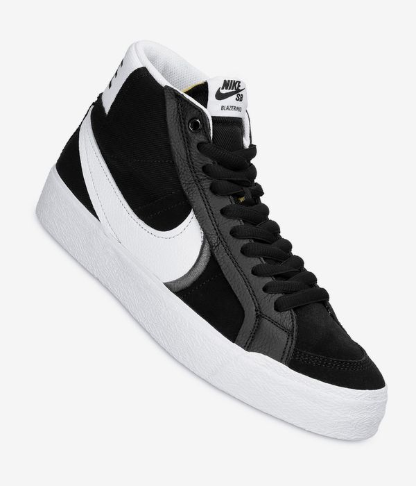 el último Proscrito Zoológico de noche Shop Nike SB Zoom Blazer Mid Premium Plus Shoes (black white) online |  skatedeluxe