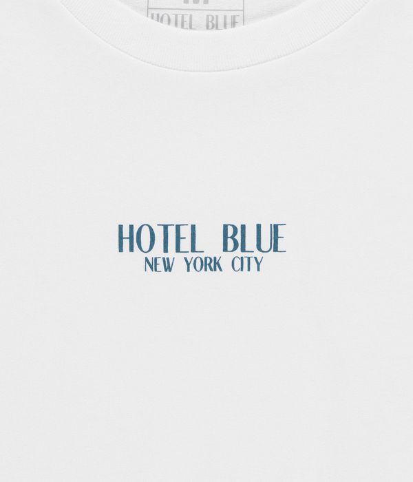 Hotel Blue Logo T-Shirty (white blue)