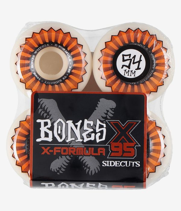 Bones X Formula V5 Wheels (white orange) 54 mm 95A 4 Pack