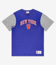 Mitchell & Ness New York Knicks Color Blocked T-Shirty (royal)