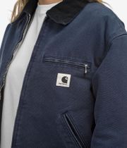 Carhartt WIP W' OG Detroit Organic Dearborn Jacket women (dark navy black stone canvas)