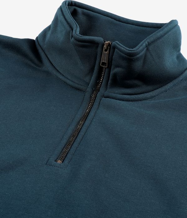 Carhartt WIP Chase Neck Zip Sweatshirt (duck blue gold)