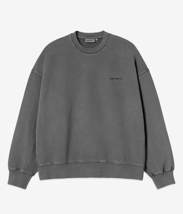 Carhartt WIP Benton Sweater (graphite garment dyed)