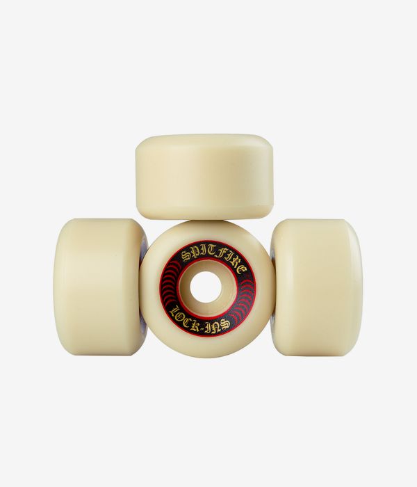 Spitfire Formula Four Lock Ins Ruote (white red) 55mm 101A pacco da 4