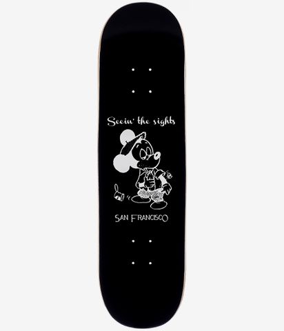 Snack Skateboards Seein The Sights 8 5 Deck Black Buy At Skatedeluxe
