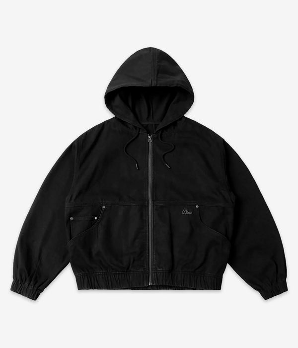 Dime Hooded Denim Jacket (black)