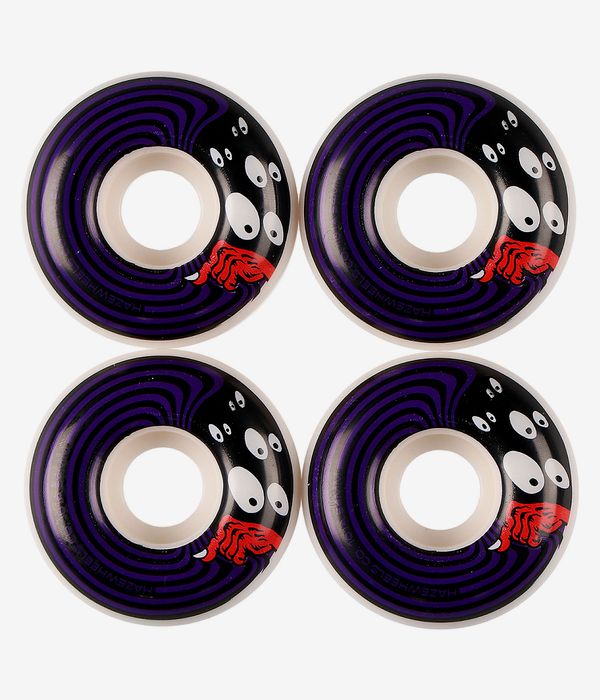 Haze Sneak Rouedas (white purple) 54mm 101A Pack de 4