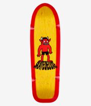 skatedeluxe Devil Shaped 9.375" Skateboard Deck (yellow red)