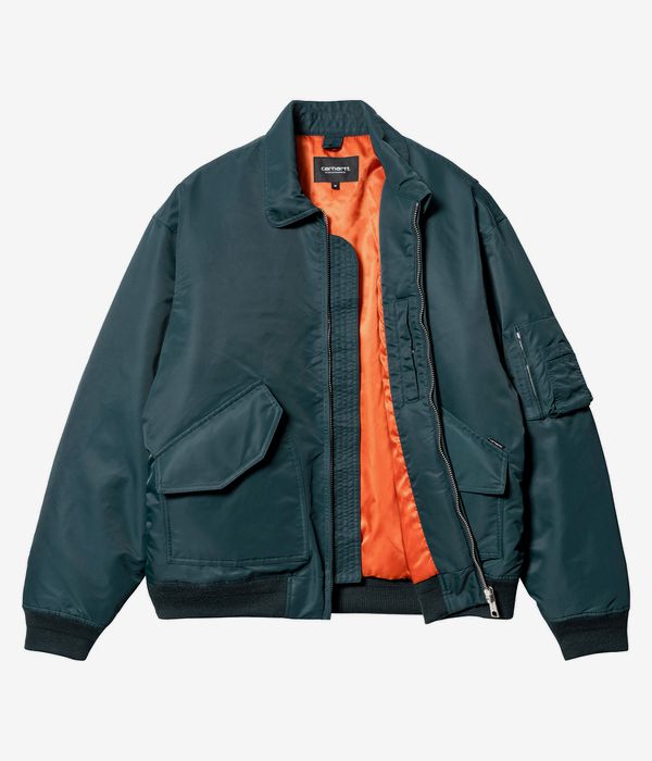 Carhartt WIP Olten Bomber Jacket (duck blue turmeric)