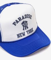 Paradise NYC NY Palm Logo Trucker Czapki z Daszkiem (blue)
