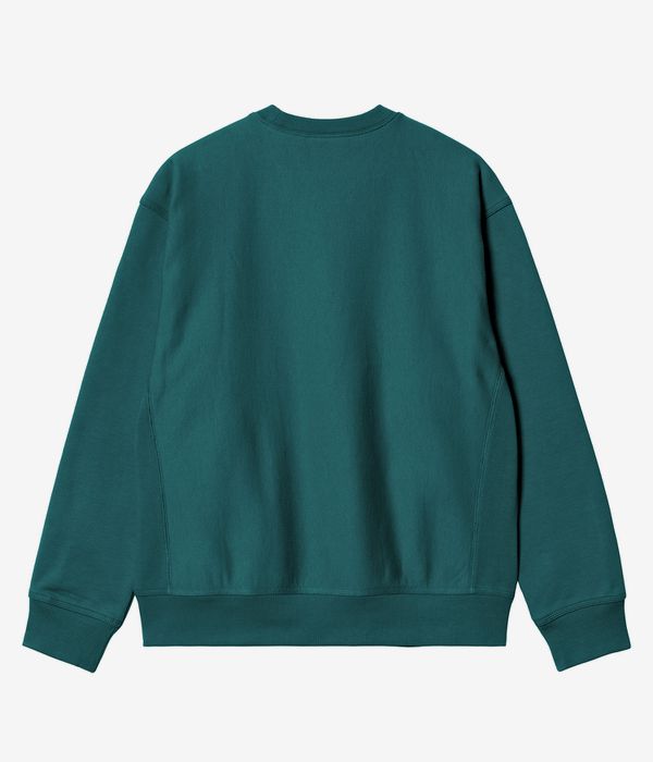 Carhartt WIP American Script Sweatshirt (malachite)