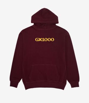GX1000 OG Logo Hoodie (burgundy yellow)