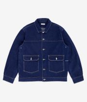 Pop Trading Company Full Button Denim Jacke (rinsed denim)