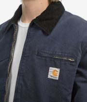 Carhartt WIP OG Detroit Organic Dearborn Jas (dark navy black stone canvas)