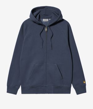 Carhartt WIP Chase Zip-Hoodie (dusky blue gold)
