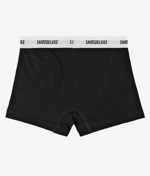 skatedeluxe Trunk Boxershorts (black white) 2 Pack