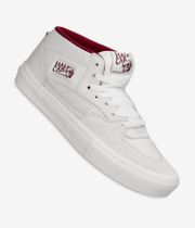 Vans Skate Half Cab Shoes (vintage sport white red)
