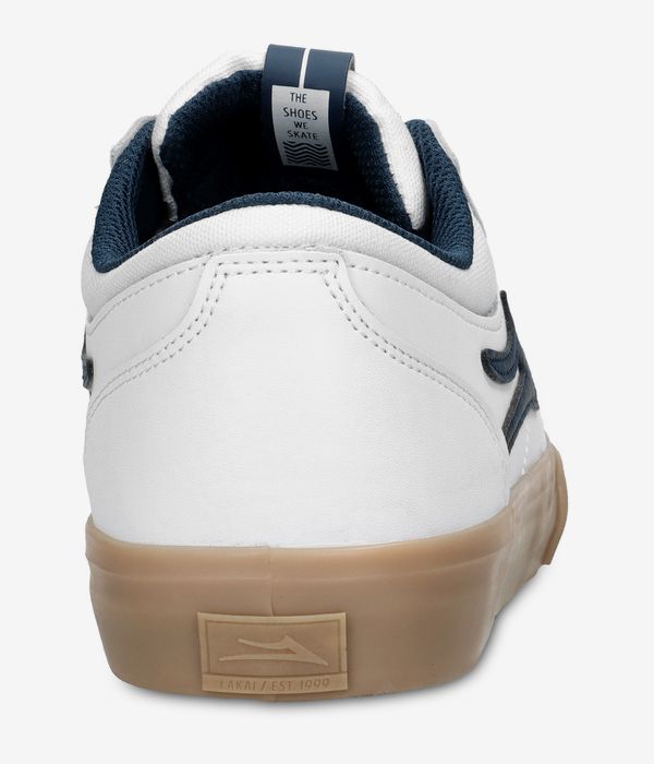 Lakai Griffin Schuh (white gum leather)