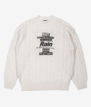 Wasted Paris Rain Cable Sweatshirt (off white)
