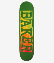 Baker Kader Ribbon Green Rainbow 8.125" Planche de skateboard (multi)