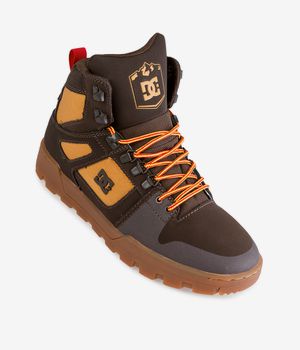DC Pure High Top WR Boot Shoes (chocolate brown)
