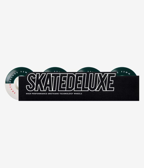 skatedeluxe Athletic Series Ruote (white) 52mm 100A pacco da 4