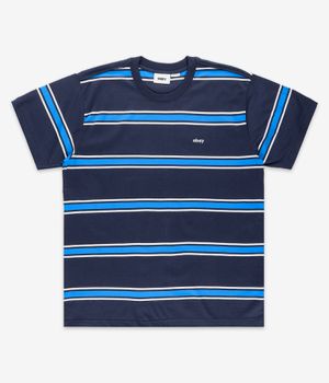 Obey Twenty Stripe Camiseta (academy navy multi)
