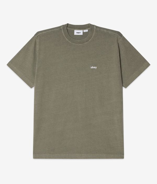 Obey Lowercase Pigment T-Shirt (pigment deep lichen green)
