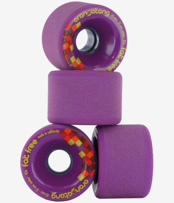 Orangatang Fat Free Kółka (purple) 65mm 83A czteropak