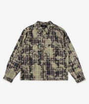 Dime Plaid Flannel Shirt (bleached beige)
