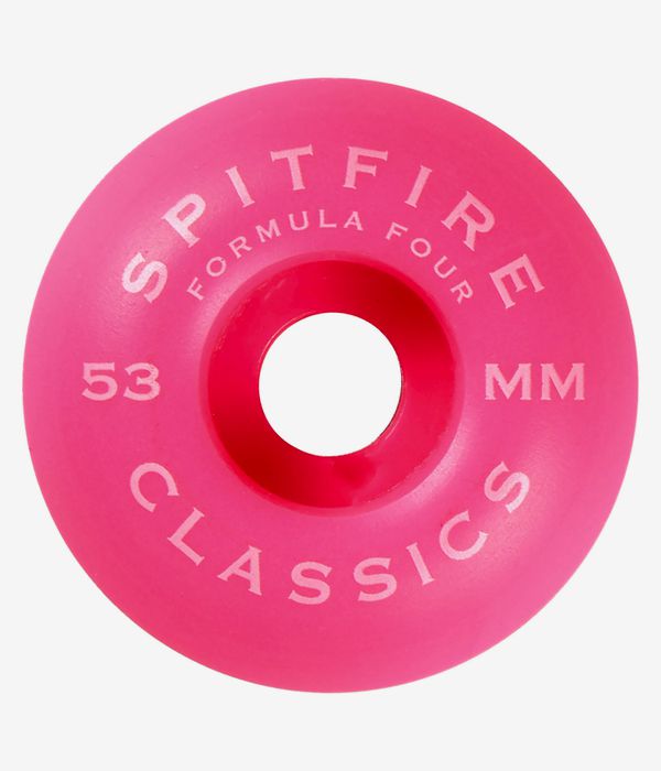 Spitfire Formula Four Classics Roues (neon pink) 53 mm 99A 4 Pack