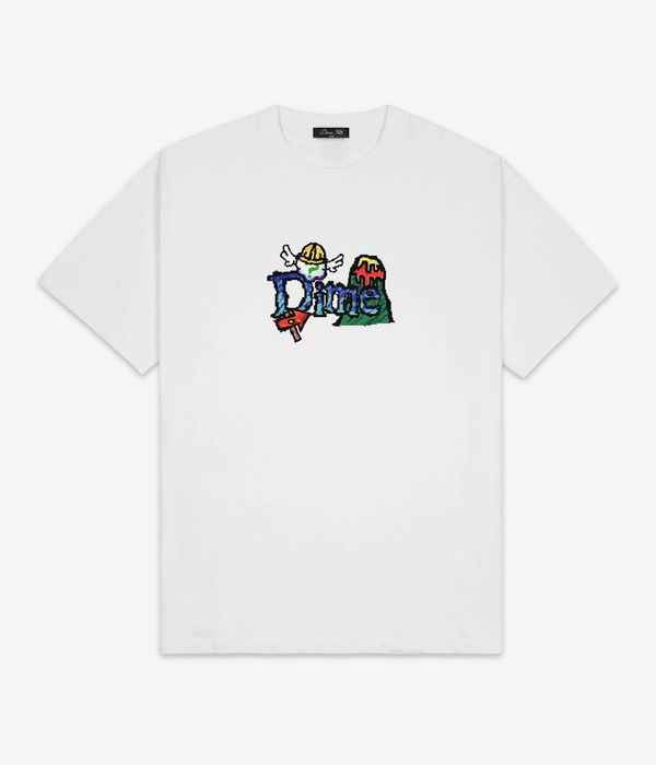 Dime Classic Fuzzy T-Shirt (white)