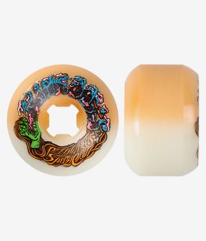 Santa Cruz Hairballs 50-50 Slime Balls Ruote (white orange) 56mm 95A pacco da 4