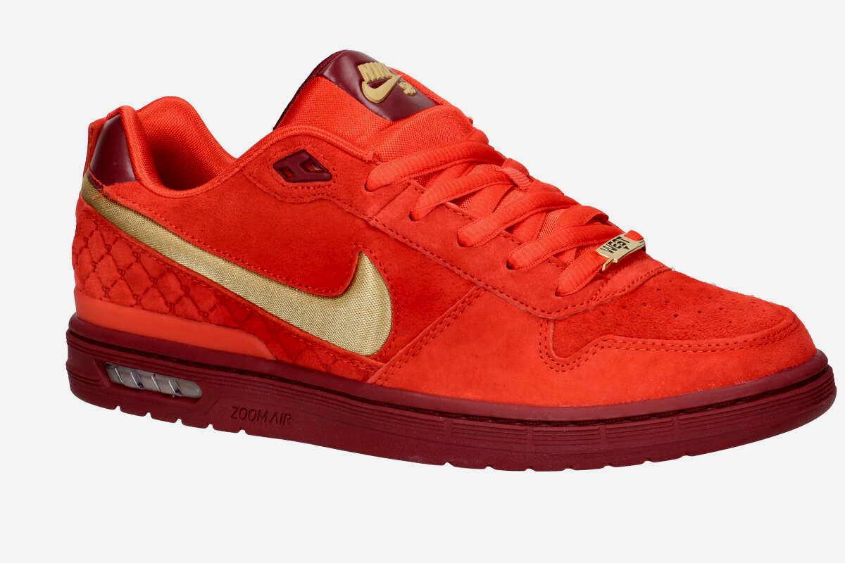 Nike SB Paul Rodriguez Zoom Air Low Chaussure (habanero red and team red)