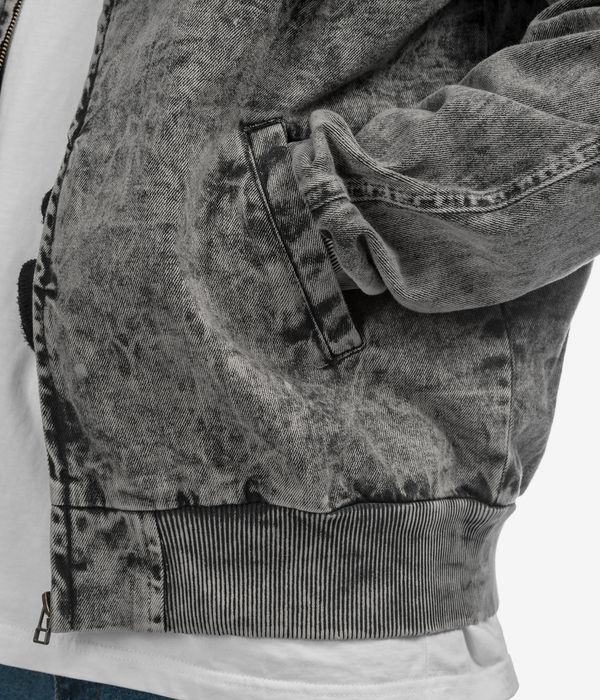 Blue Flowers Leary Acid Wash Jacket (acid wash)