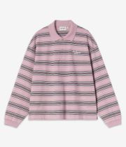 Carhartt WIP W' Bronson Polo Longsleeve women (stripe hortensia)