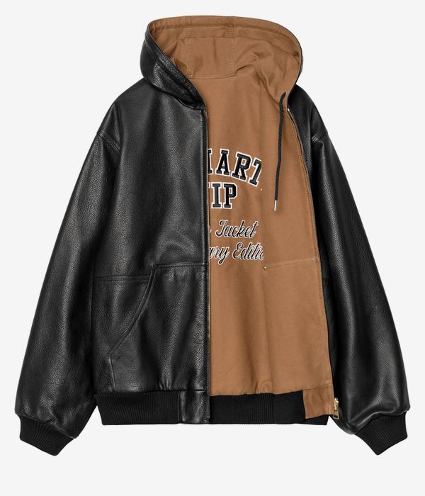 Carhartt WIP 50 Years Anniversary OG Active Leather Jacket reversible (black hamilton brown)